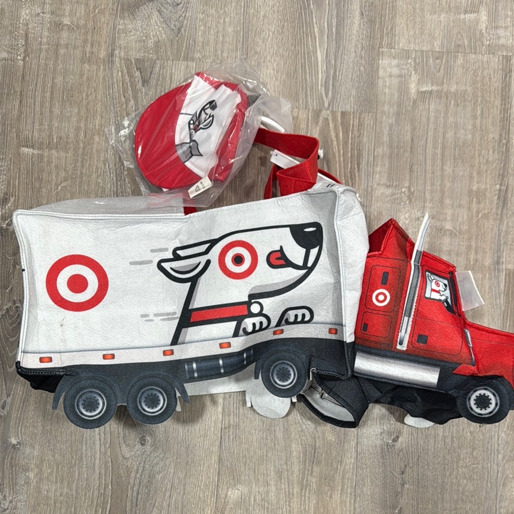 Target Red and White Toy Truck Set